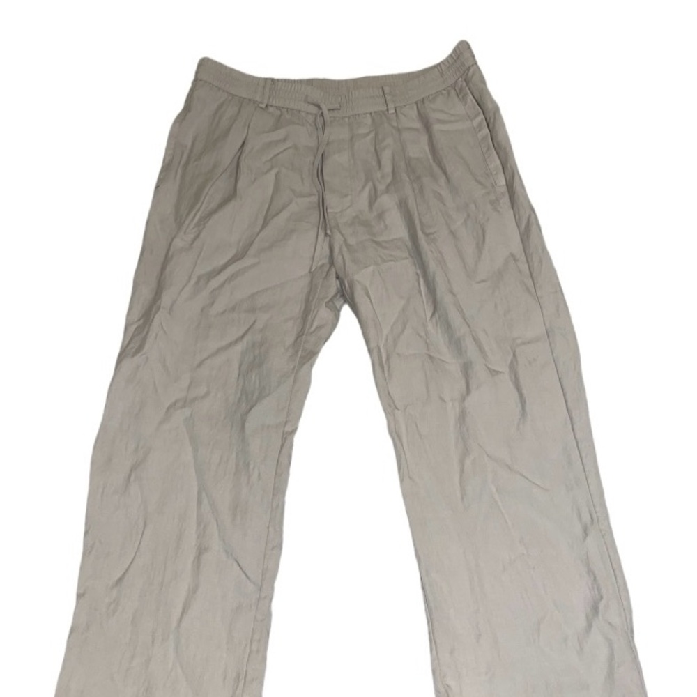 Zara Men's Cream Linen Pants